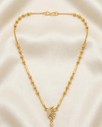 Gold Plated Fancy Mangalsutra with Stone Pendant