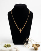 Gold Plated Peacock Design Mangalsutra with Pendant