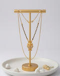 Gold Plated Traditional Mangalsutra with Black Beads